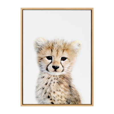 Animal Studio Cheetah by Amy Peterson Framed Canvas Wall Art Print