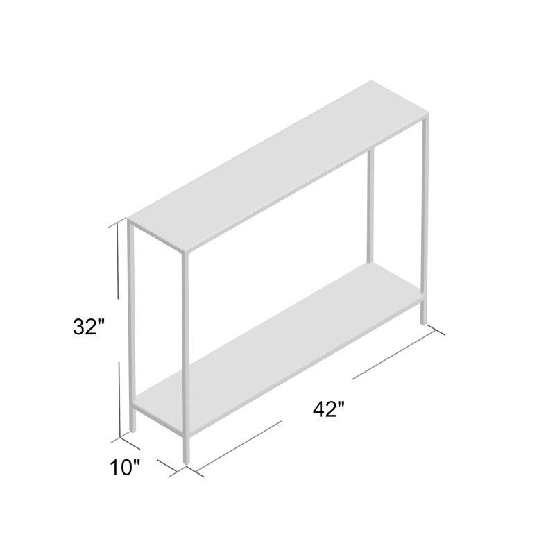 Bottego 42'' W Marble Console Table