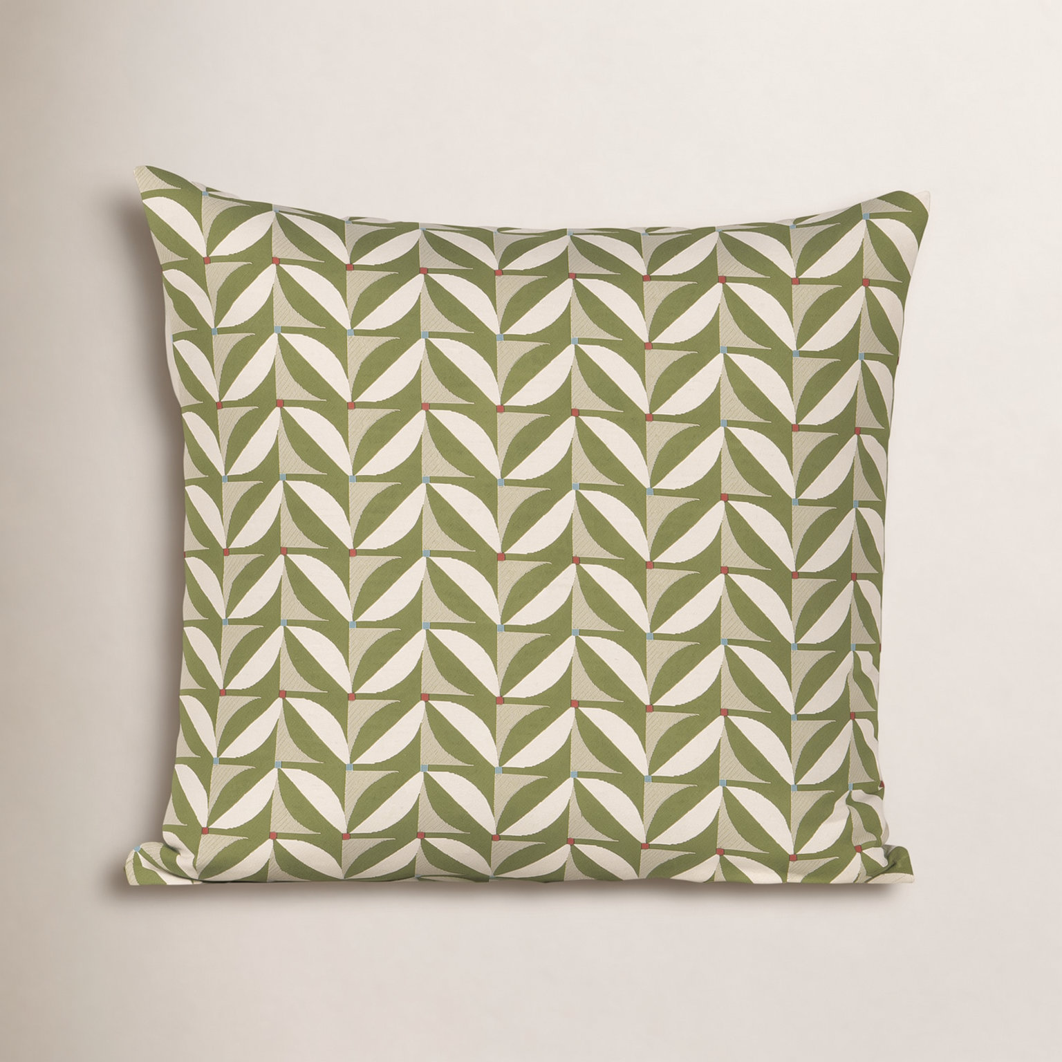 Mattelynn Geometric Indoor/Outdoor Throw Pillow, Green, 
Square 17"