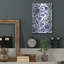 Art mural en métal luxueux «Feeling Blue 1» par Cheryl Warrick, 12 po x 16 po-1505052604