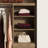 Modular Stackable 3-Shelf Storage Unit With Adjustable Shelves And Decorative Trim For Closet, Office, And Home Organization
