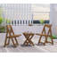 Ensemble de petite table pliante et ensemble de chaises pliantes avec 2 chaises et une table HiPS