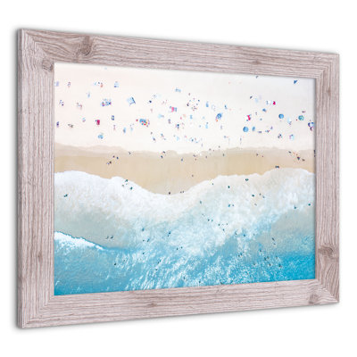 «Above View Beach», reproduction encadrée