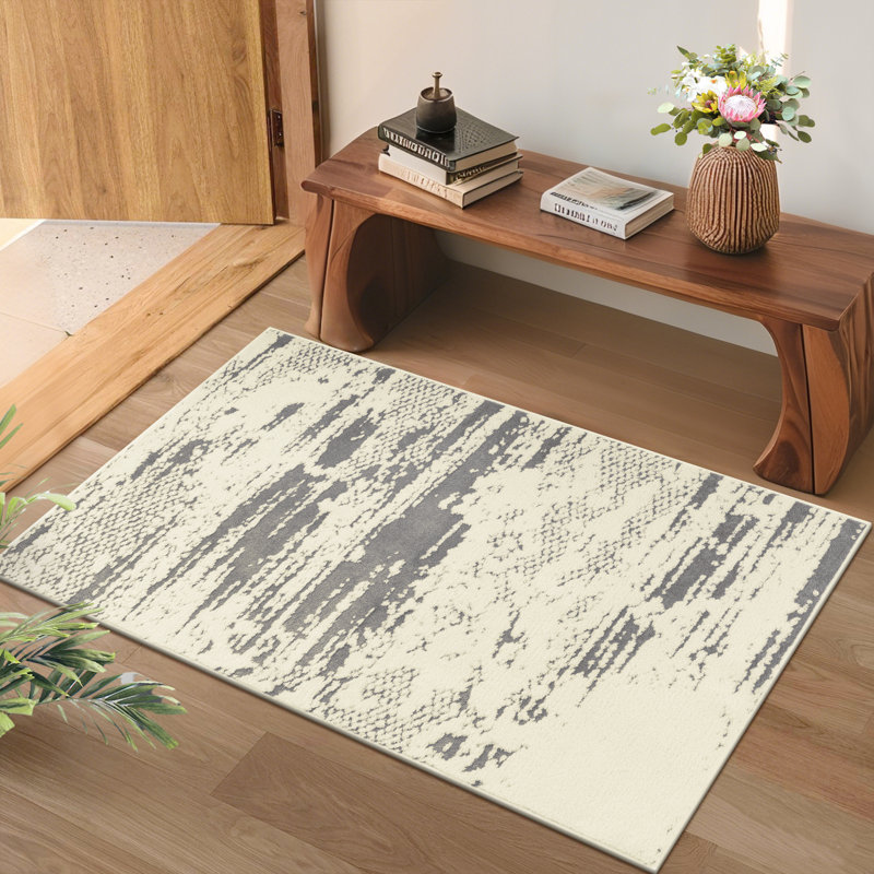 Machine Washable Area Rug With Non-Slip Backing, Rectangle 3' x 5'