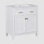 Ensemble de meuble-lavabo simple 18,3 po avec plateau en céramique Cecy-1644148852