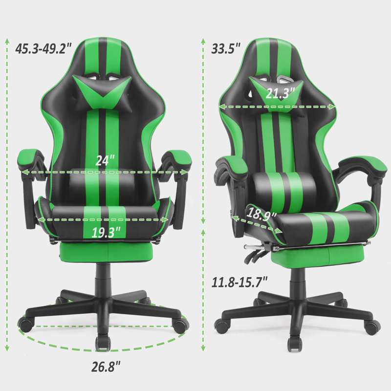 Fauteuil de jeu ergonomique pour adultes Soontrans, Vert