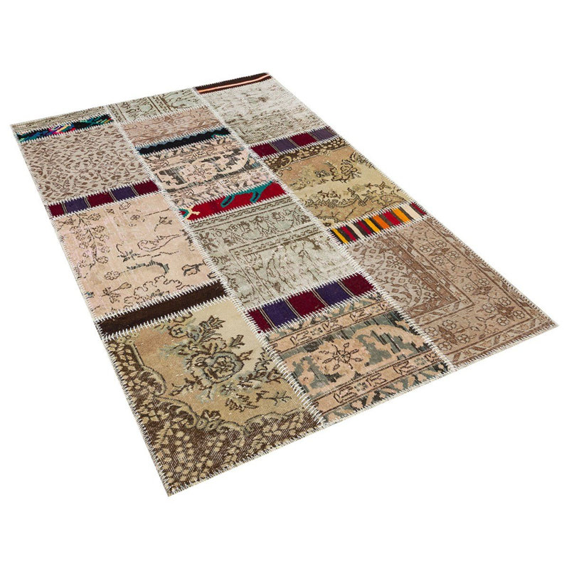Tapis beige moderne fabriqué à la main Modern