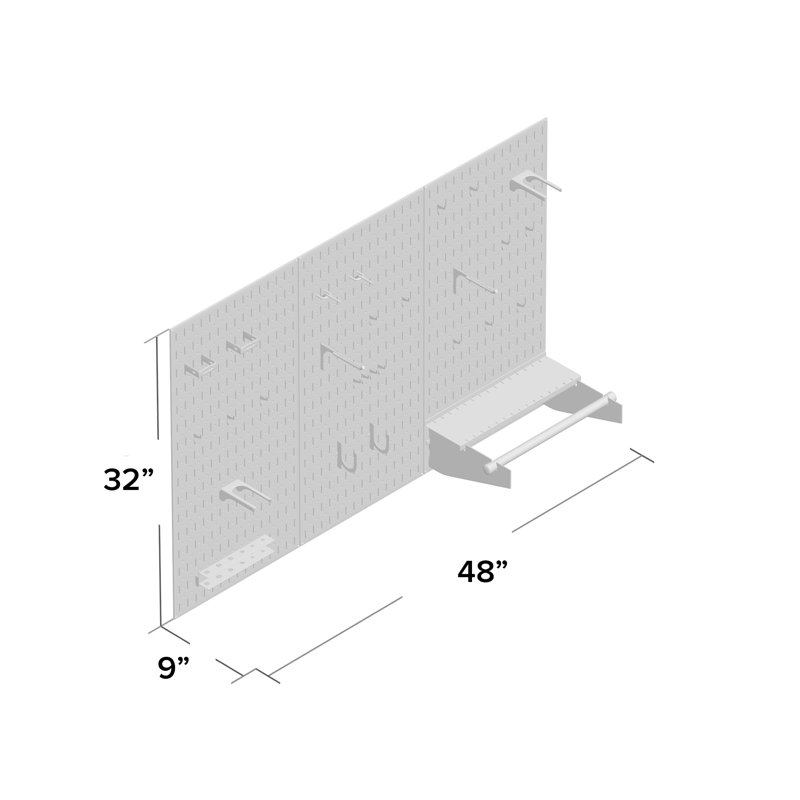 Pegboard Basic Tool Organizer Kit