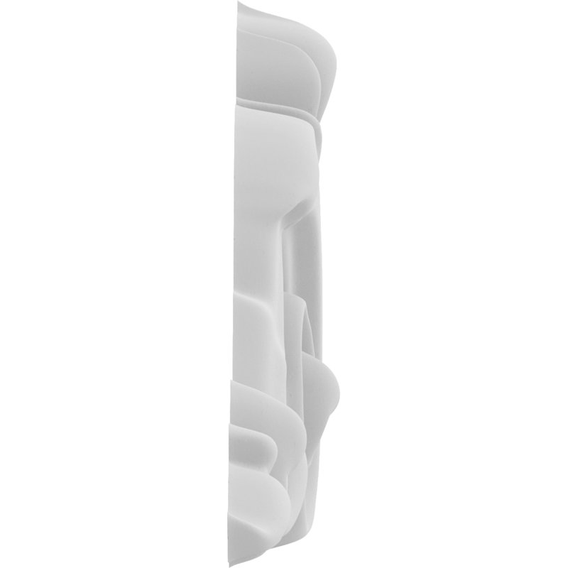 Rosette trenton, H 2 po x l 2 po x P 0,38 po, Gauche