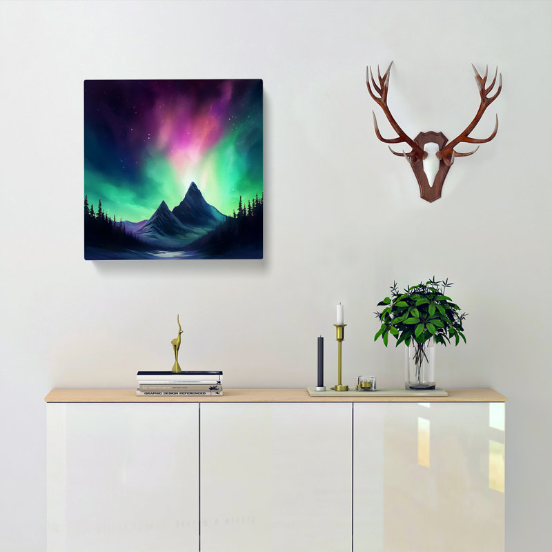 Northern Lights No.4 - Wrapped Canvas, 50cm H x 50cm W x 3cm D