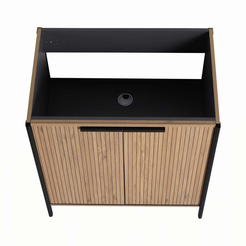 Meuble-lavabo autoportant élégant avec de multiples caractéristiques fonctionnelles