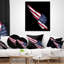  Coussin lombaire abstrait avec drapeau américain