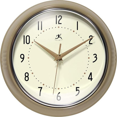 Infinity Instruments LTD. Rétro horloge murale de cuisine Mid Century