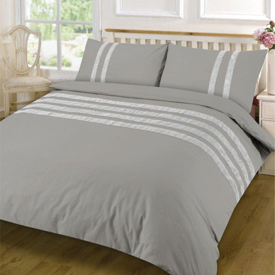 Fienley Cotton No Pattern Duvet Cover with Pillowcases