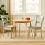 Chaise d'appoint en tissu beige