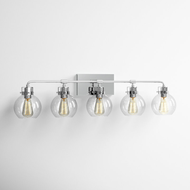 Byrne 5-Light Dimmable Vanity Light, Chrome