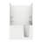 Tucson 60'' x 30'' Whirlpool Fiberglass Bathtub with Faucet-23011323-23011322
