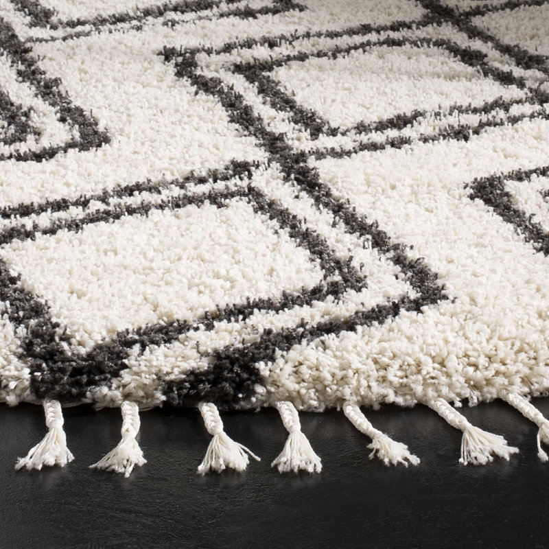 Imraan Performance Geometric Rug, Round 6'7"