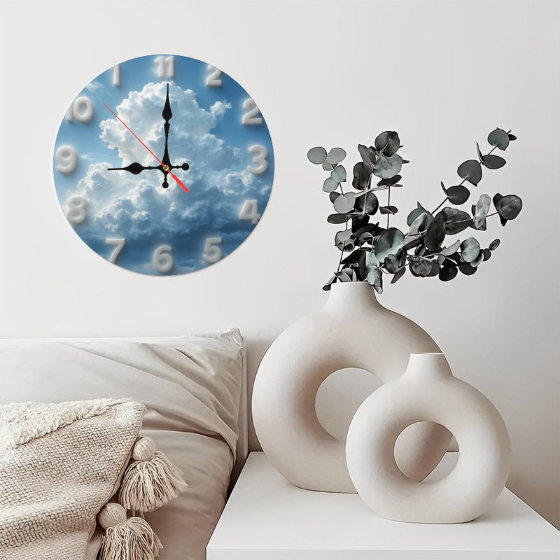 Horloge murale nuage