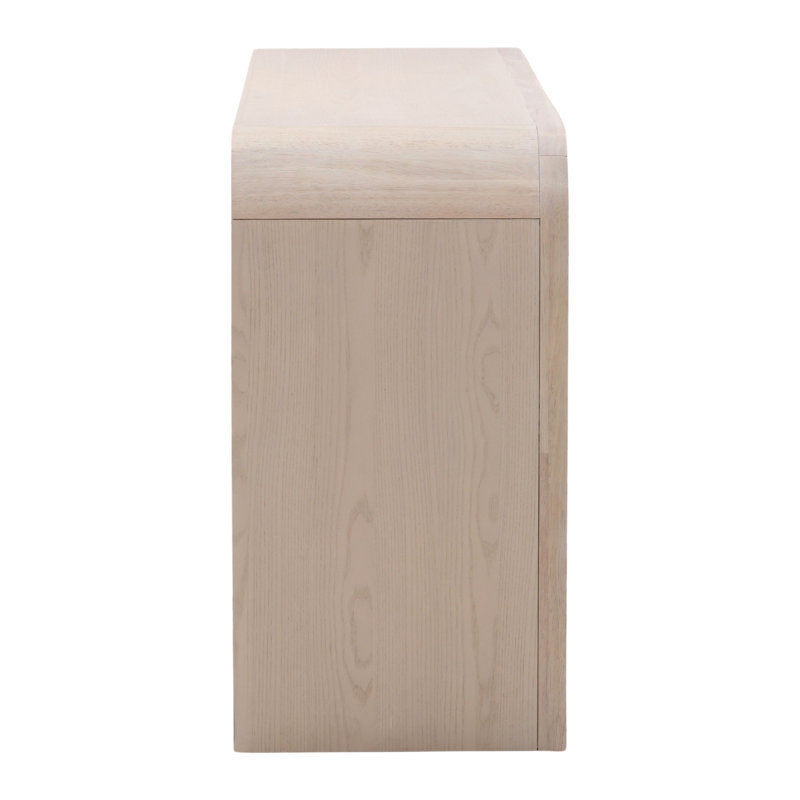 Portland 6-Drawer Rubberwood Dresser, Bleach Natural