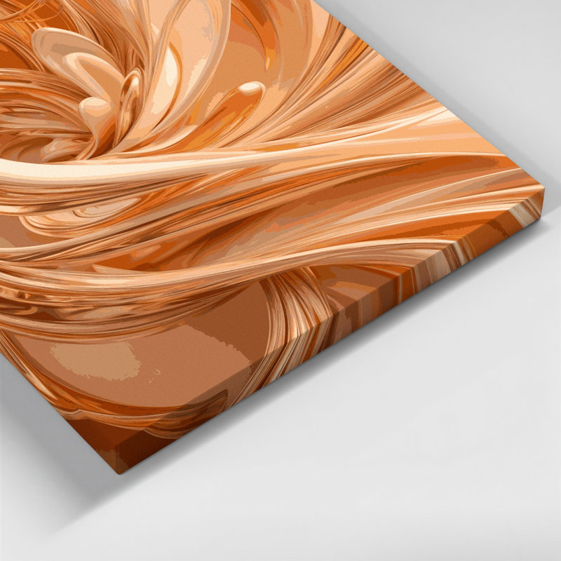 Art numérique sur toile, abstraction numérique 4, H 12 po x l 12 po