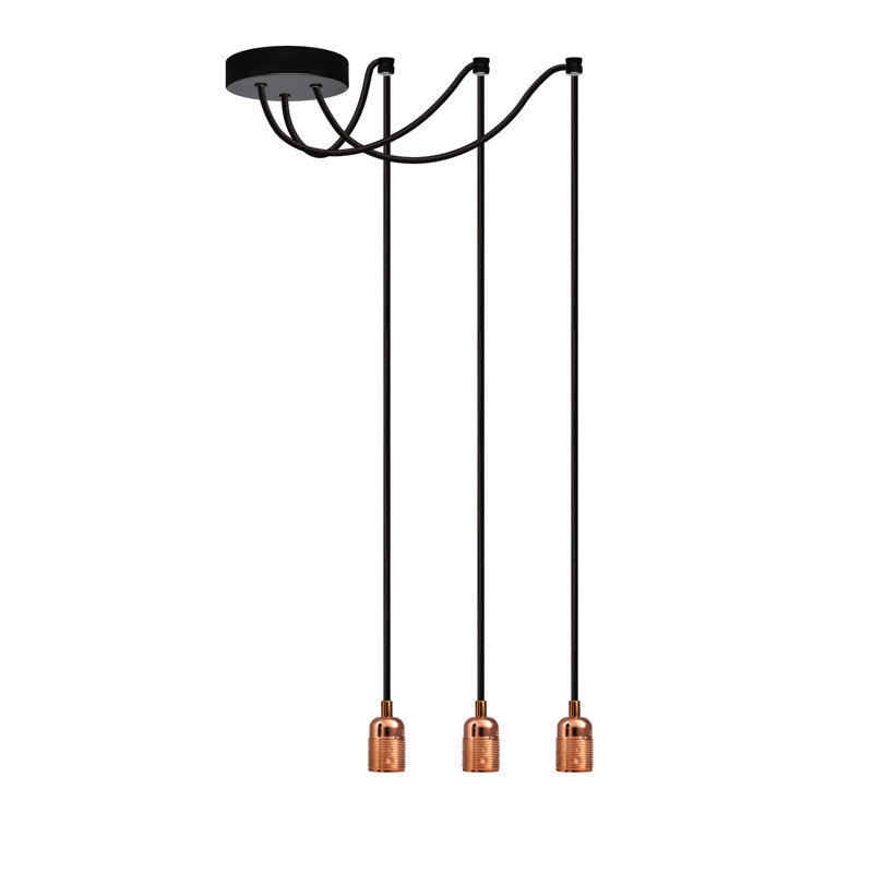 Rona 3 - Light Bulb Pendant, 357cm H x 7cm W x 4cm D, Brass