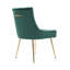 85cm H Tufted Upholstered Metal Upholstered Back Side Chair-1866322580