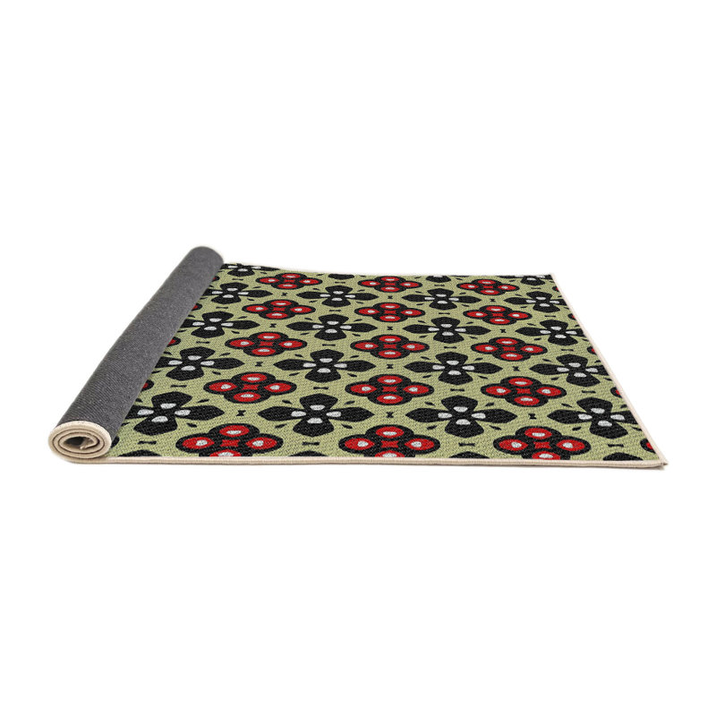 Tapis rouge / bleu Ferentz, Rond 5 pi