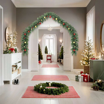 Pre-Lit Mixed Greenery Garland
