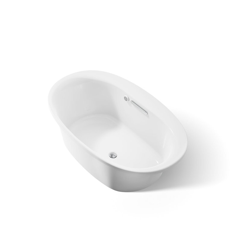 Baignoire encastrée ovale avec surface chauffante, Cachemire