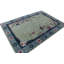 Rug & Kilim’S Chinese Art Deco Rug In Green With Blue Floral Patterns-1315522426