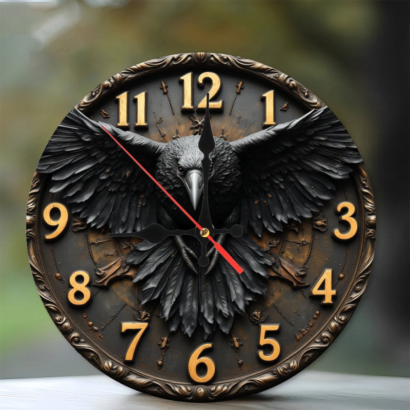 Raven Wall Clock