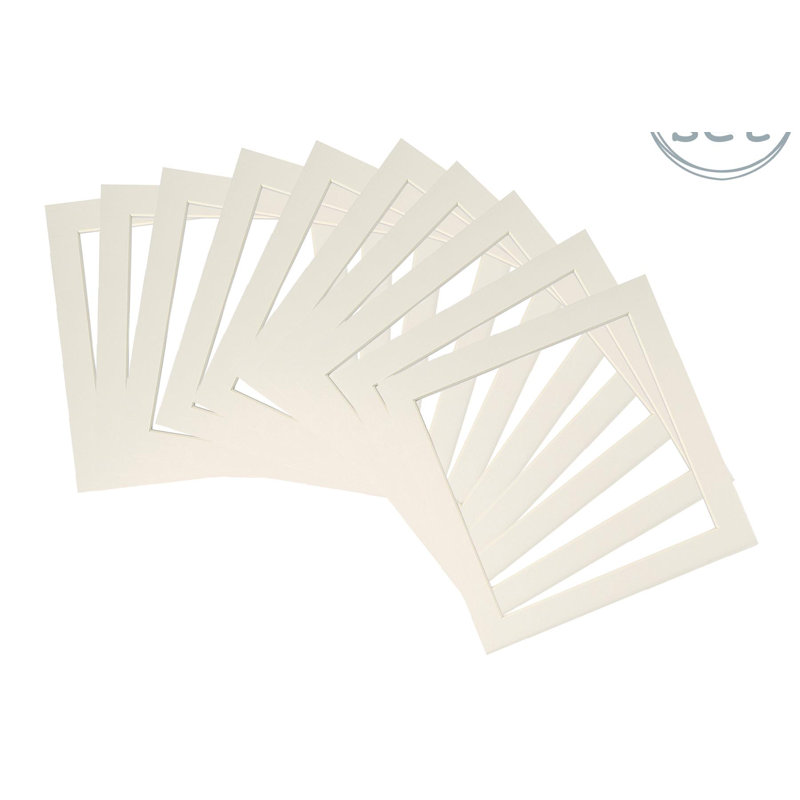 Nicola Spring - Picture Mounts Frames - Photo, Ivory, 25cm H x 25cm W x 0.5cm D
