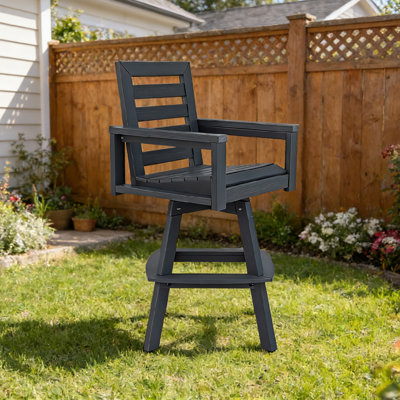 Patio Swivel HDPE Bar Stool