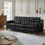 Gurdarshan Leather Dual-Motor Power Reclining Sofa-2035900874