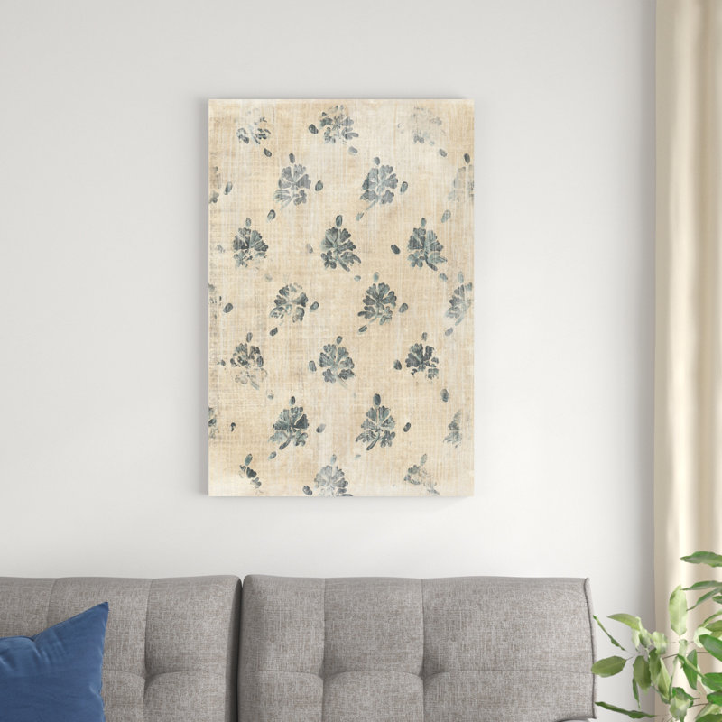 «Vintage Blockprint II», impression sur toile tendue, H 36 po x l 24 po x P 1,25 po