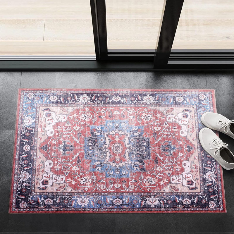 Rectangle Oriental Flatweave Area Rug, Rectangle 60 x 90 cm