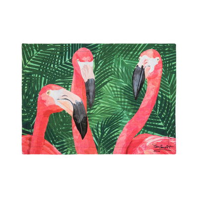 Flamingos Printed Placemats Set of 6