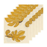 Set of 6 Fig 100% Cotton Square Napkins