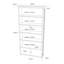 Janesville 179 cm H x 85 cm W Standard Bookcase