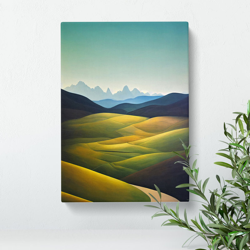 A Meadow Landscape - Wrapped Canvas, 50cm H x 35cm W x 3cm D