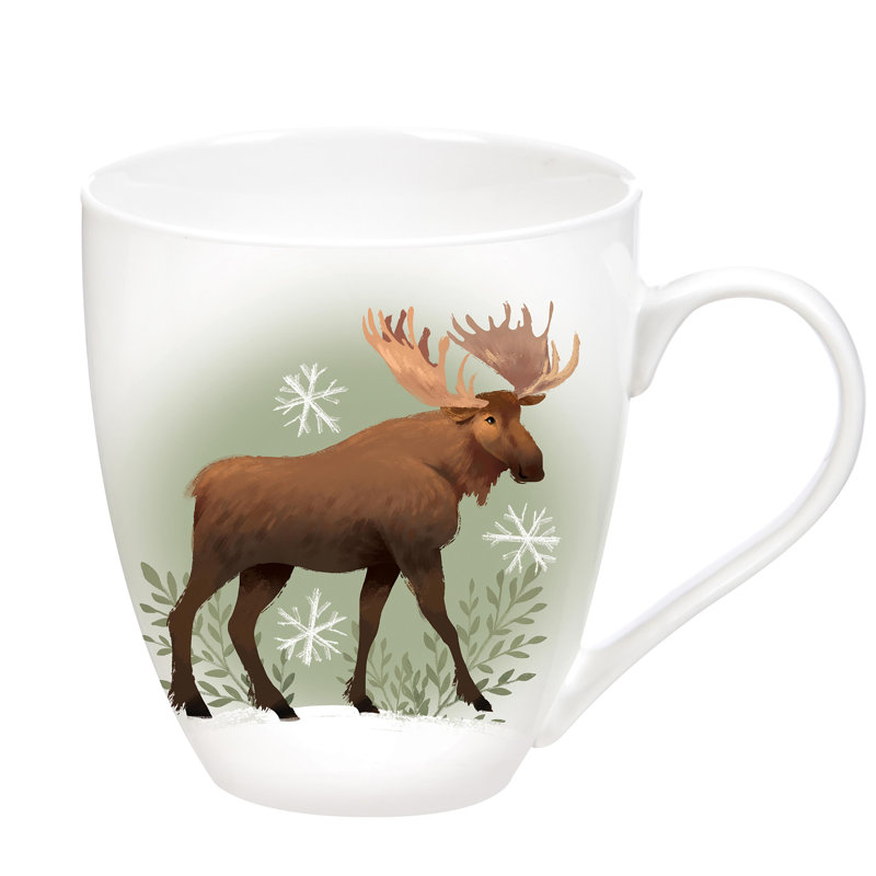 Tasse à café en céramique avec boîte-cadeau Woodland