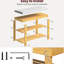 Banc de rangement pour hall d'entrée avec coussin et espace réglable pour une utilisation optimale 3 tablettes de style pratique