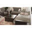 Chenille brune avec rangement - polyvalente pour les salons, hauteur de vie confortable de 48 po, profondeur du colis