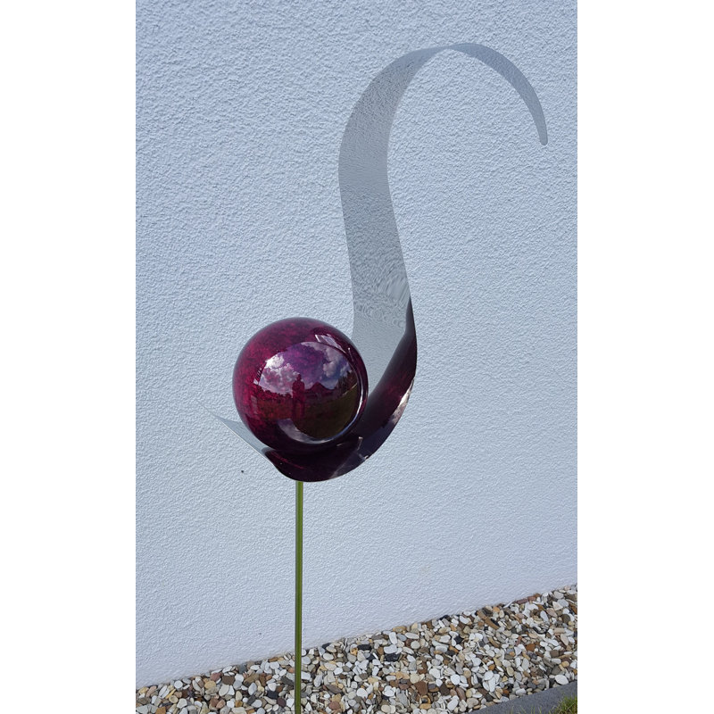 Dawan Stainless Steel Garden Stake, Violet