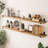 60" x 7.25" Wooden Book Shelves, Long Shelf for Wall, Hanging Book Shelf, Shelves for Wall Storage