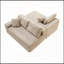 Canapé d'angle modulaire Cloud de 106,3 pouces avec méridienne en L et assise profonde. Aucun assemblage requis.-501245109