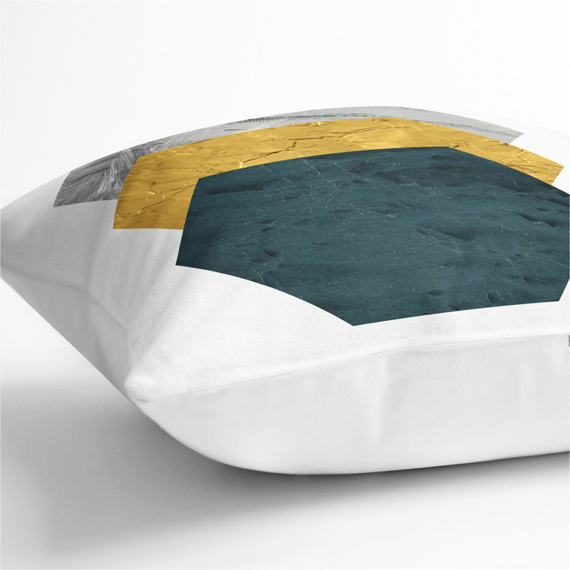 Textured Shapes No.3 Square Throw Cushion, 55cm H x 55cm W x 20cm D, White