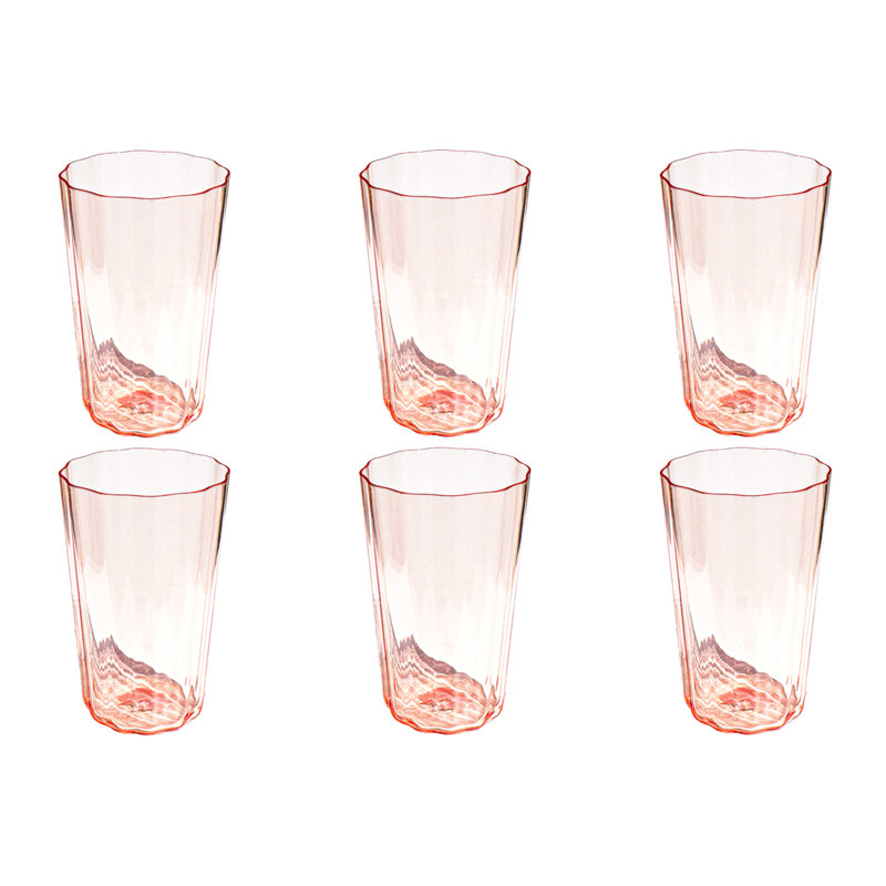 Verre simple en acrylique Simple Stallop - Rose - 22 oz