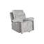 Fauteuil inclinable avec ceinture à DEL gris-1905619291